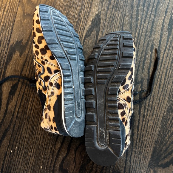 New Balance x J Crew: Calf Hair 966 Leopard Shoes - Picture 3 of 5